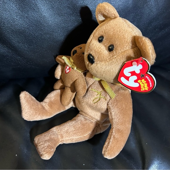 Vintage Ty Beanie Babies 2005 Signature Bear Rare Collectible Plush - Picture 2 of 7